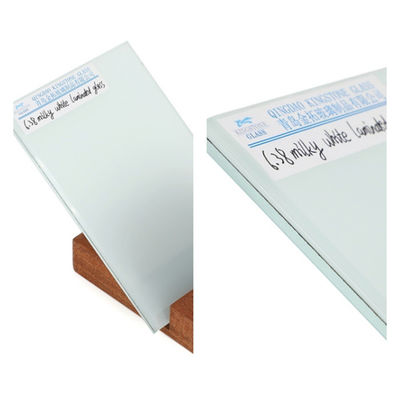 6.38mm Một lớp thủy tinh mỡ trắng mỡ được tùy chỉnh cho xây dựng / đồ nội thất