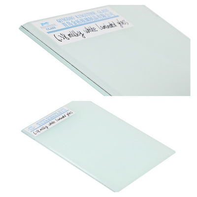 6.38mm - 25.52mm Milky White Laminated Glass High Safety tùy chỉnh kích thước và màu sắc