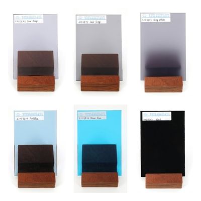 Tùy chỉnh Euro Xám Xanh Màu Xanh Laminated kính chống thời tiết Độ dày 6,38mm